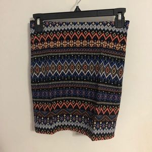 Colorful Patterned Bodycon/Pencil Skirt